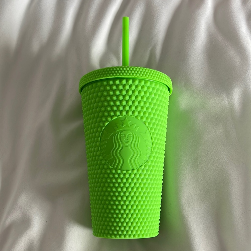 Neon Green Starbucks Cup